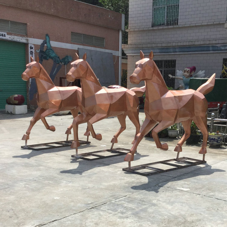 Model fiberglass animal sculpture horse statue