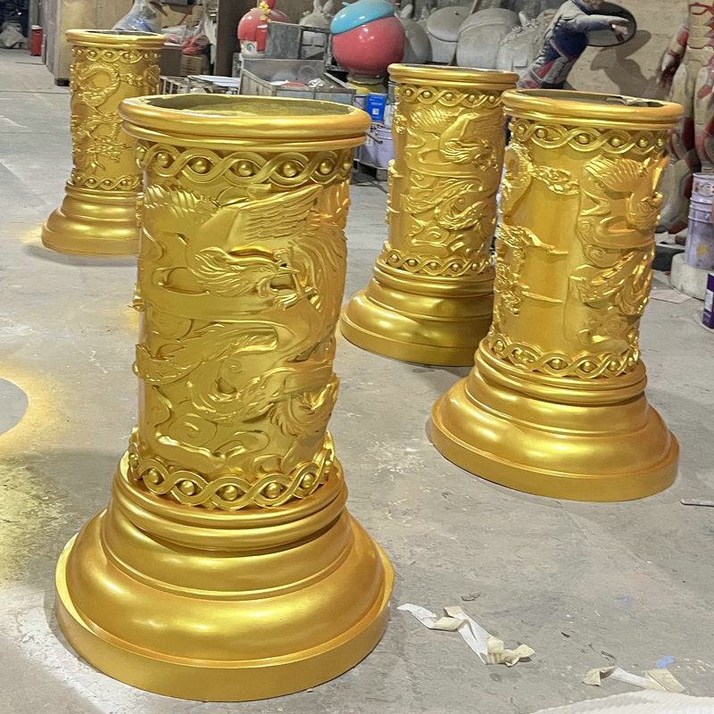 Customized made hot sale  fiberglass roman column sculpture statue for hotel or building