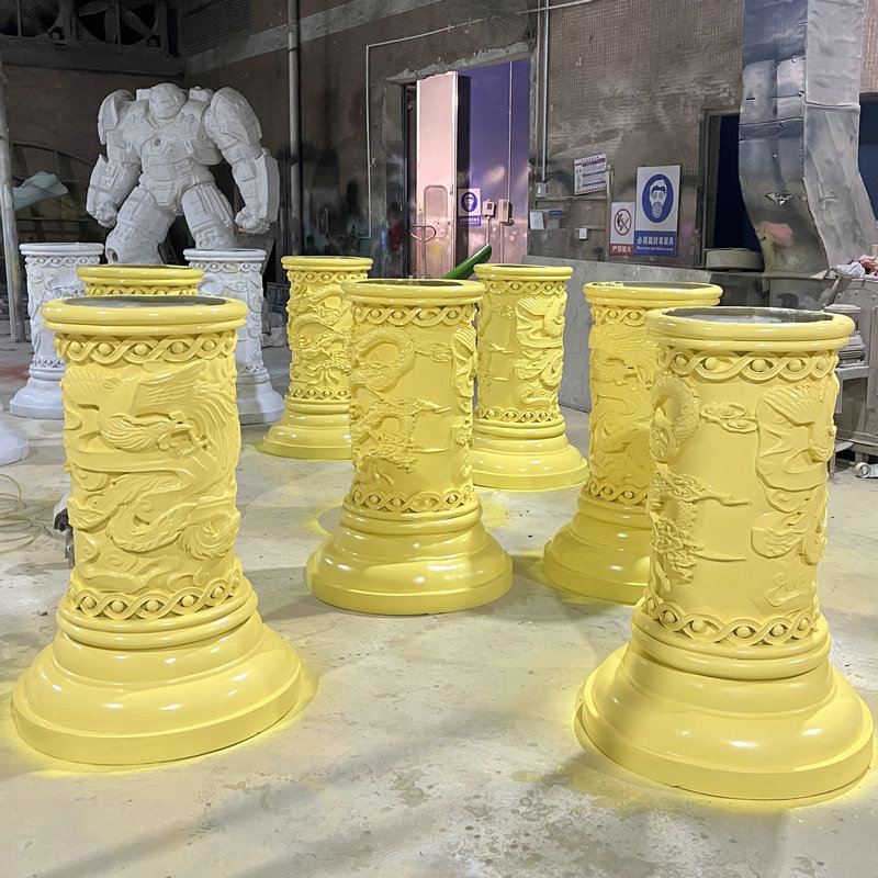 Customized made hot sale  fiberglass roman column sculpture statue for hotel or building