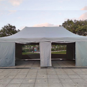 Best quality big pop up tent 4x8m 50mm heavy duty pop up folding canopy tent with window and door