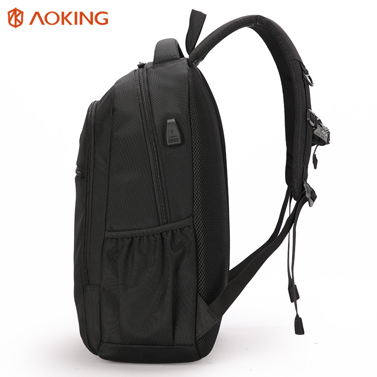 Aoking leisure design heavy duty large waterproof day pack  daily use  travel usb charging laptop backpack