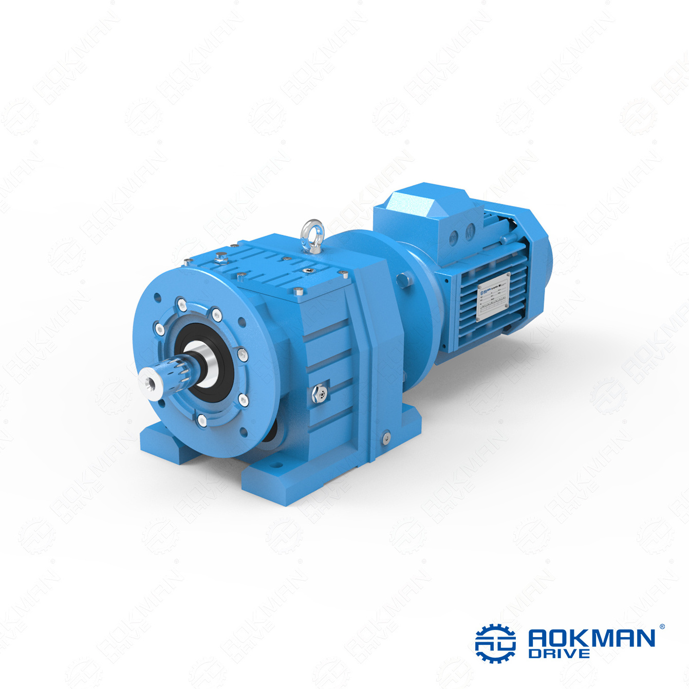 Aokman Drive transmission Helical inline gearbox reducer R series gear box motor gearbox