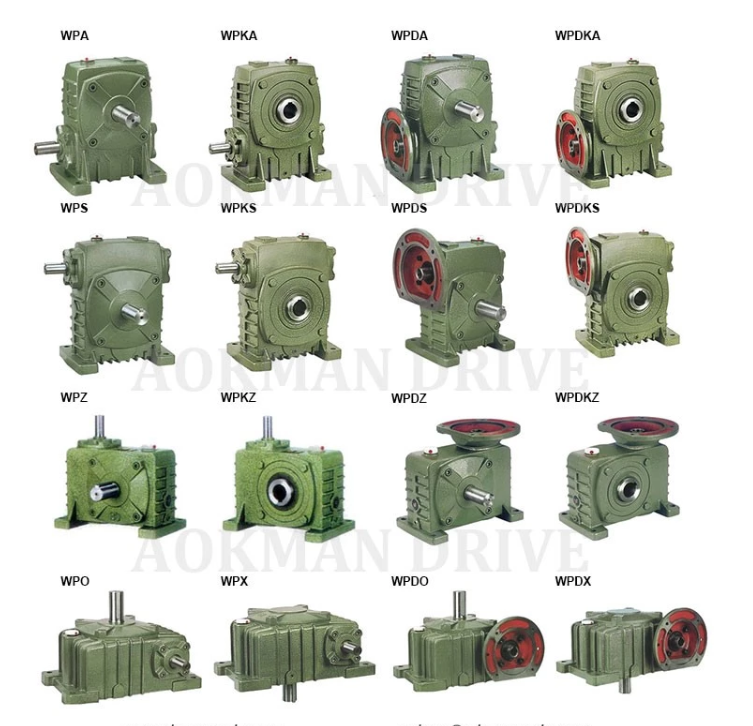 1:50 Ratio Right Angle 90 Degree Helical Worm Reduction Gearbox