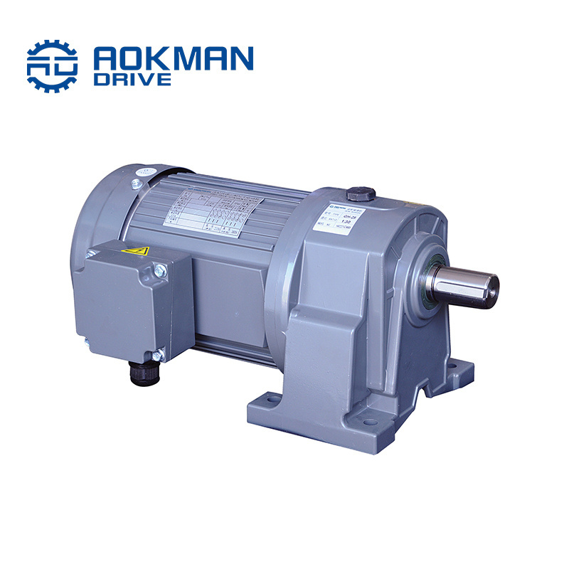 G Series helical GearMotor Industrial cast iron shaft mounted motor speed reducer gearbox for the belt conveyor