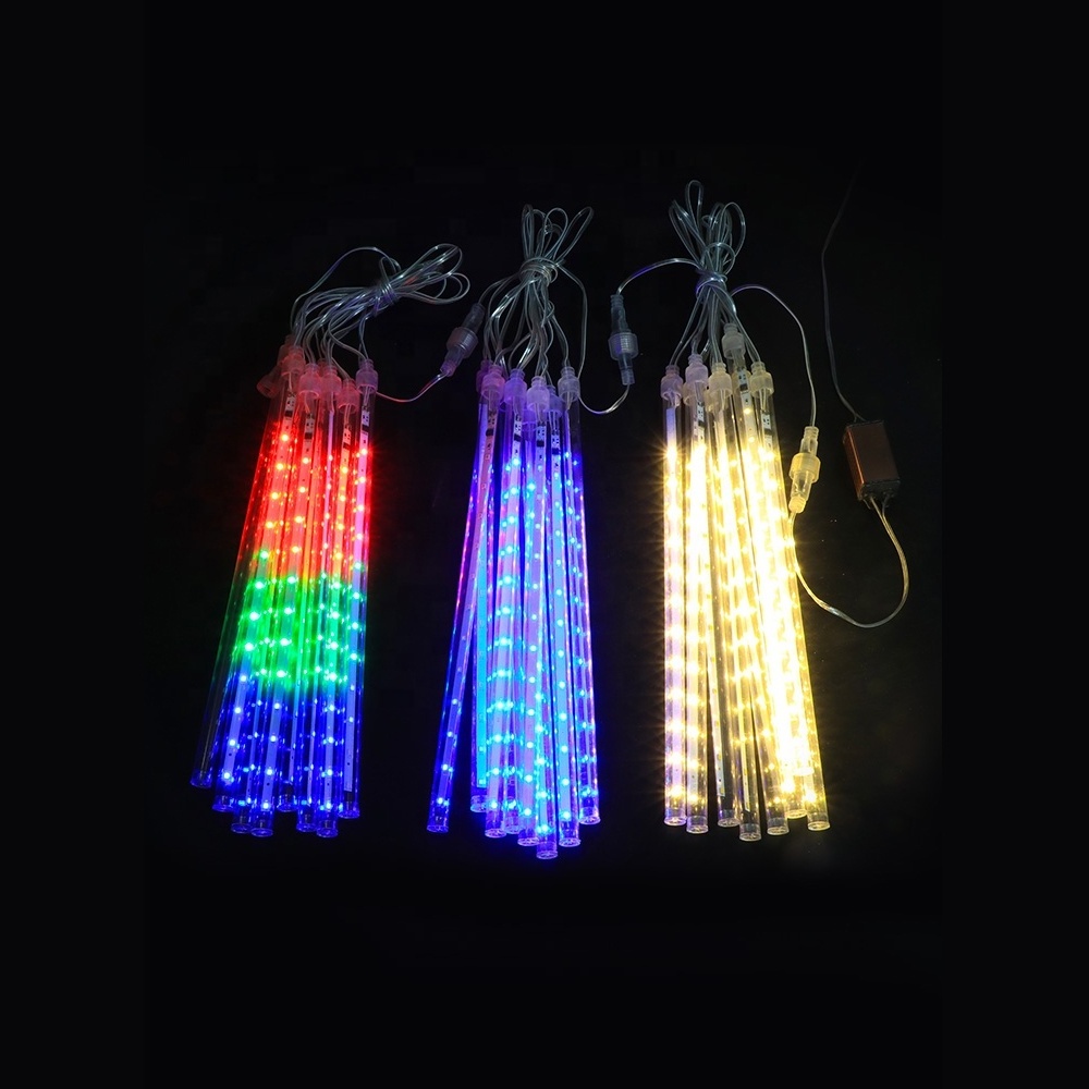 110V 220V Meteor Shower Rain LED String Lights for Holiday Decor