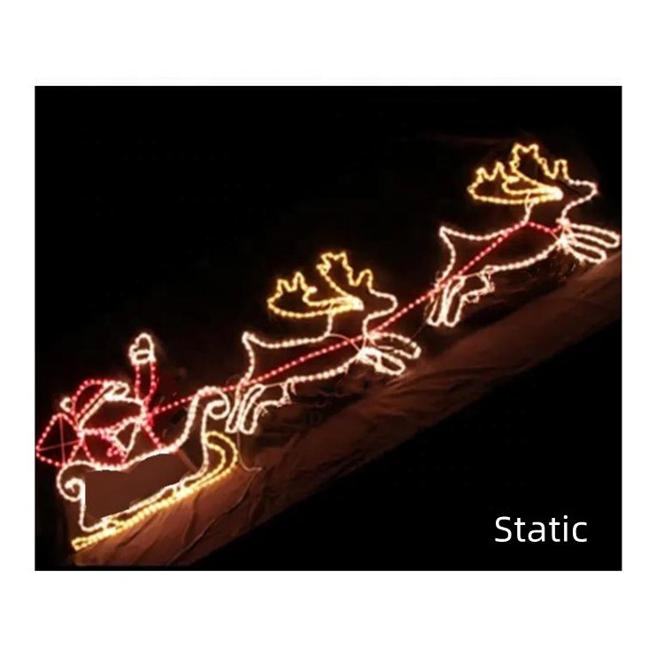 LED Christmas light outdoor indoor decoration 3D acrylic light Christmas gift box