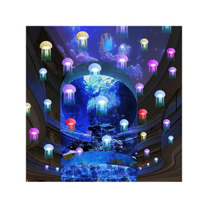 Outdoor Light Show Festival Holiday Decorations lighting RGB Color Changing LED Artificial Jellyfish Motif lamp