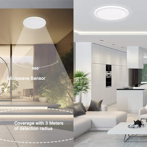 Super slim  ultra slim IP65 IP54 IP44  round Ceiling Lights Low profile oyster light for Bathroom Kitchen Hallway Laundry