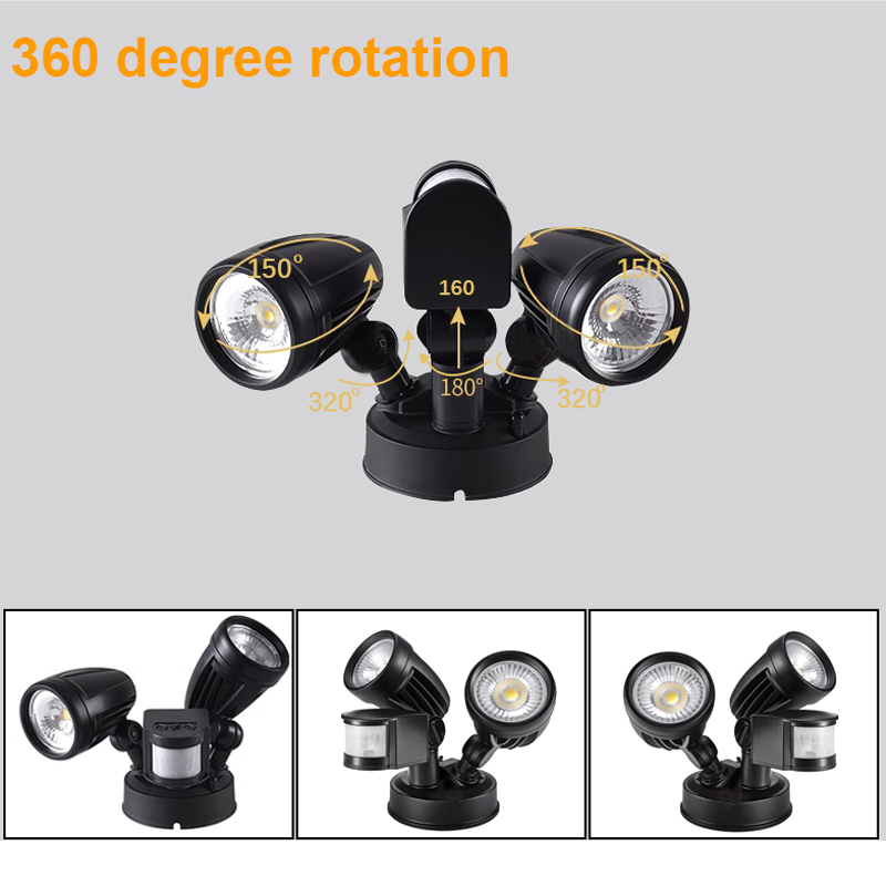 30w COB Modern  Smart Led Light Outdoor Garage Security Motion Sensor Spot Light