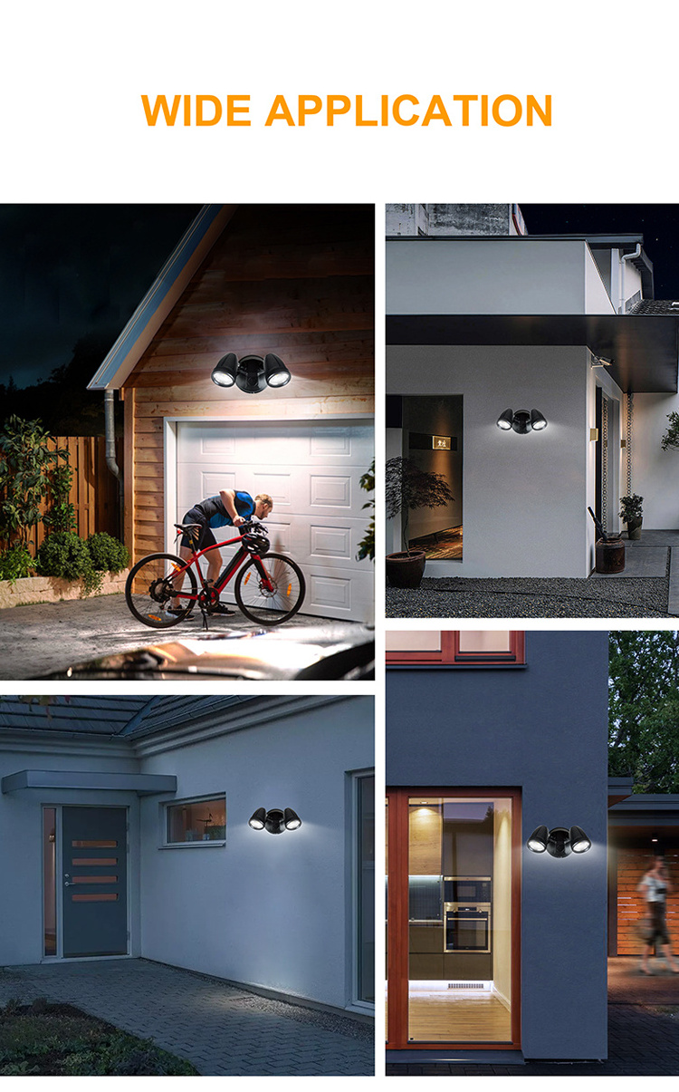 18w Modern  Smart Led Light Outdoor Garage Security Motion Sensor Spot Light