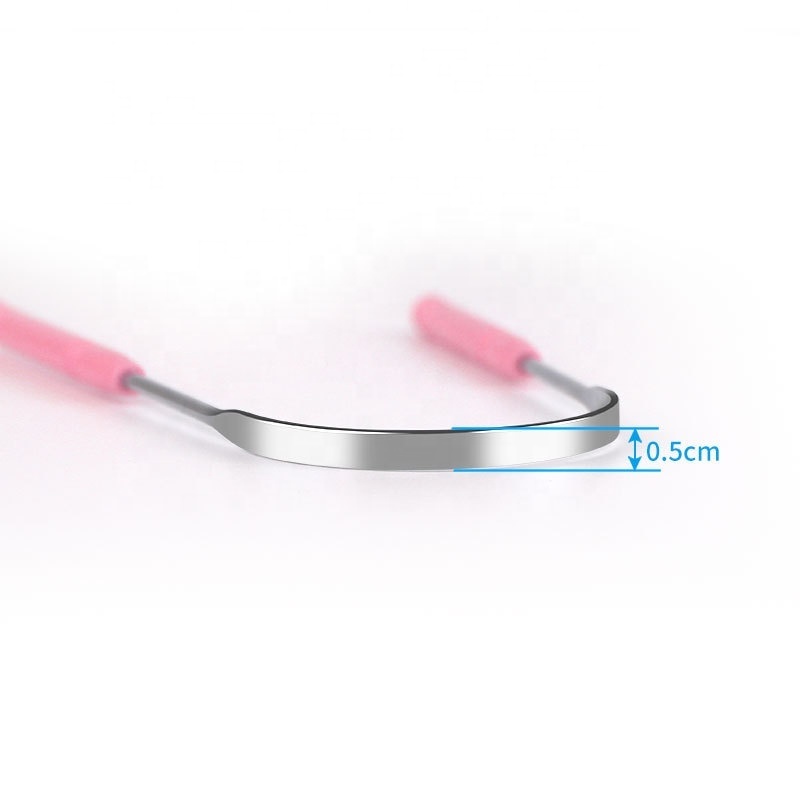 Factory Sale Oral Care Tools Stainless Steel Fresh Breath Oral Cleaning Hygiene Tongue Scraper