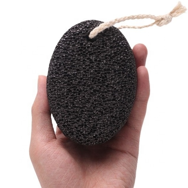 Wholesale Black Natural Pumice Stone Foot Care Bath Dead Skin Removal Volcanic Stone Foot File