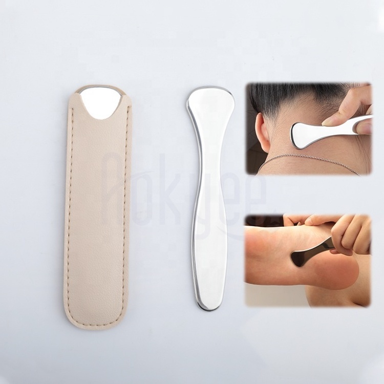 Factory Sale Stainless Steel Portable Muscle  Relax Tools Guasha  Foot Sole Pressure Fasciotome Tools