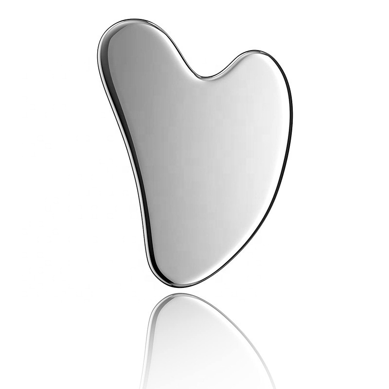 Factory Sale Heart Shape Love Stainless Steel Gua Sha Tools Facial Massage Lifting Tools