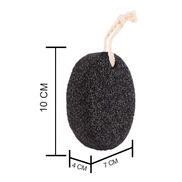 Wholesale Black Natural Pumice Stone Foot Care Bath Dead Skin Removal Volcanic Stone Foot File