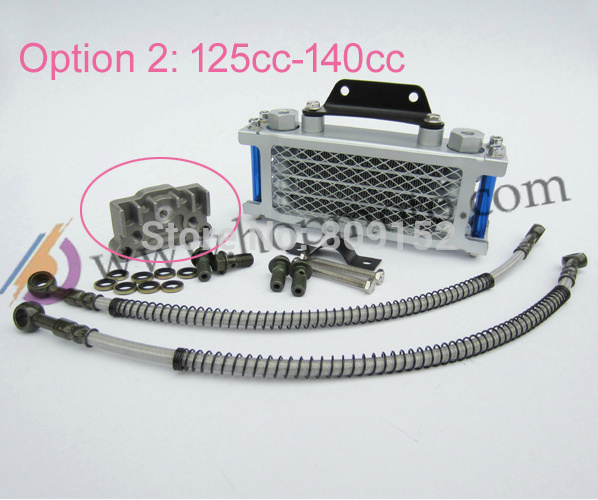 Pit bike Oil Cooler for refitting horizontal engine for dirt bike 50cc- 140cc spare parts