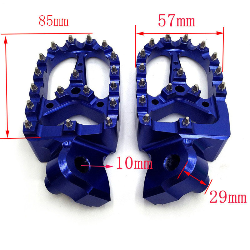 MX Wide Foot Peg Rest Pedal For YZ YZF WRF YZ85 YZ125 YZ250 TZ250F YZ450F TZ426F WR250F WR426F WR450F WR400F Motocross Enduro SM