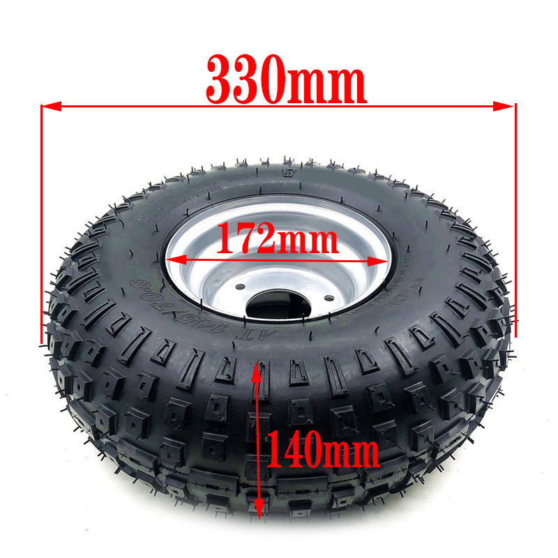 6 Inch ATV Wheel 145/70-6 All Terrain Vehicle Tyre Fit For 50cc 70cc 110cc Small ATV Quad Front Or Rear Wheels