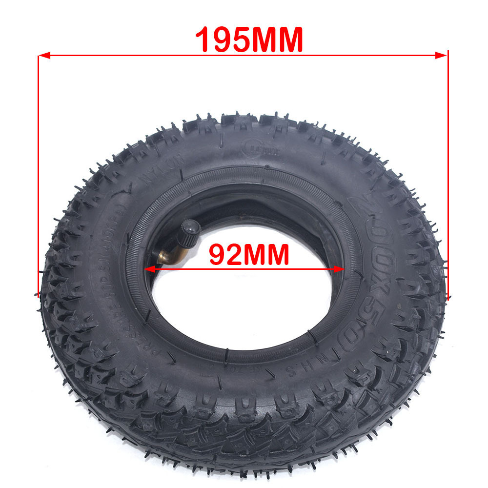 Tire and Inner Tube 200X50 Full Wheels for Electric Scooter Wheel Chair Truck Pneumatic Trolley Cart