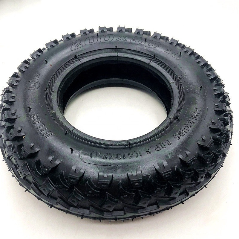 Tire and Inner Tube 200X50 Full Wheels for Electric Scooter Wheel Chair Truck Pneumatic Trolley Cart