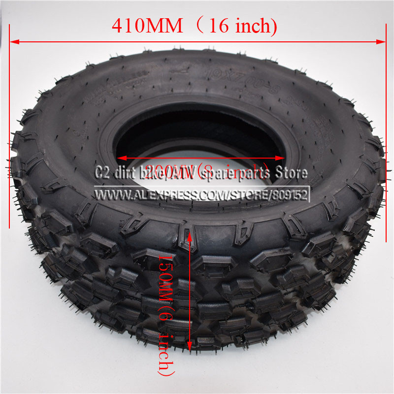 ATV Tire 8 Inch 19 X 7.00-8 Four Wheel Vehicle Motorcycle Fit for 50 70 110 125 CC Small ATV Front or Rear Wheels