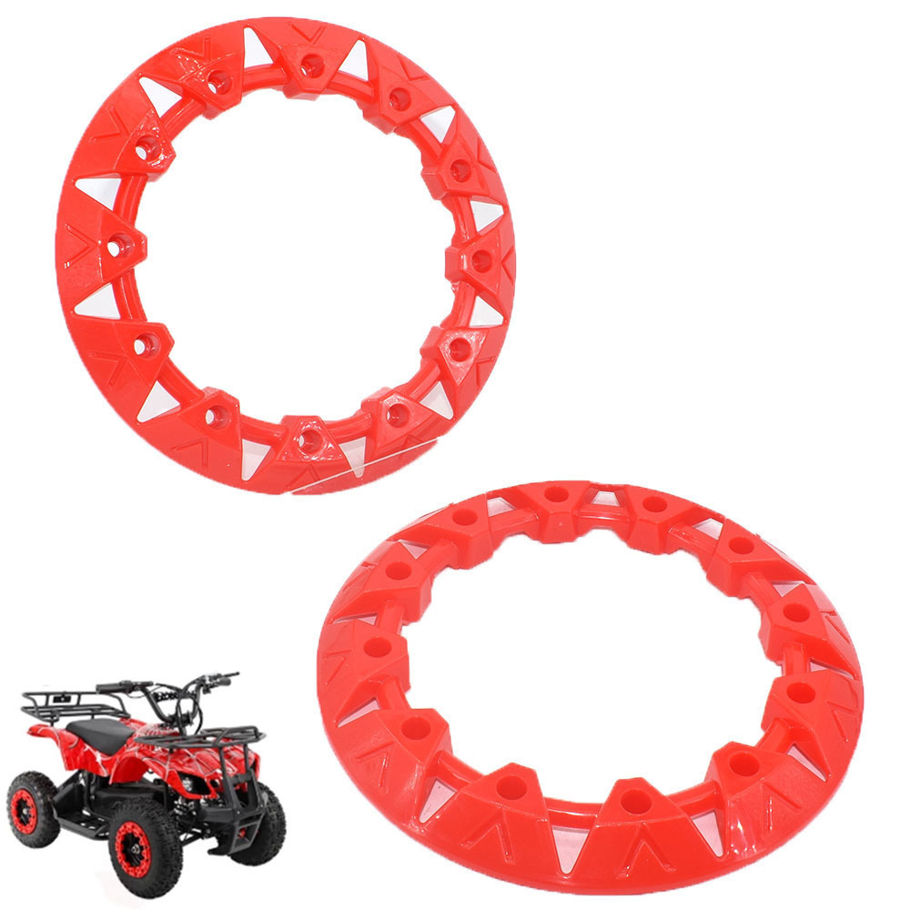 7-inch ATV Wheel Trim Hub Protection Decor Rim Cover Universal Vehicle All Terrain wheel Plastic Cover fit 7 inch tires