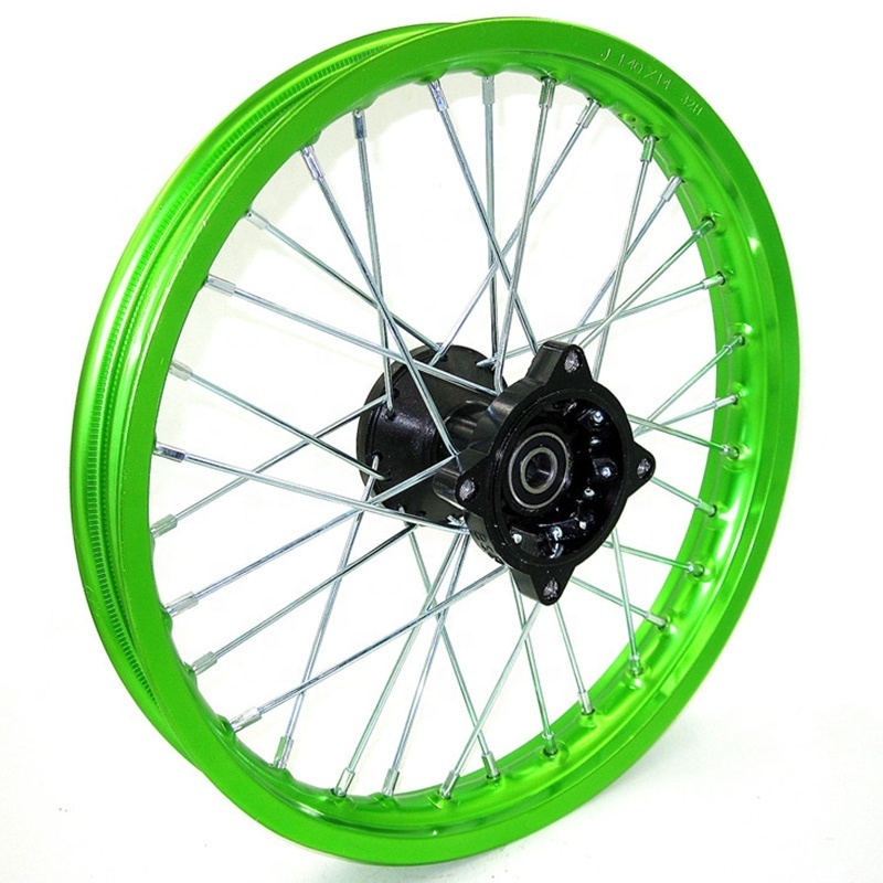 Motorcycle Rims 1.40-14 Front Wheel 14 Inch Rim For 50CC 70CC 90CC 110CC  Dirt Pit Bike Kid's Motocross Mini Racing Bike