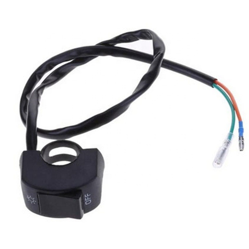 12V 7/8in Motorcycle Handlebar On/Off Switch for LED Headlight Fog Head Lamp Eye Light Car Styling Switch