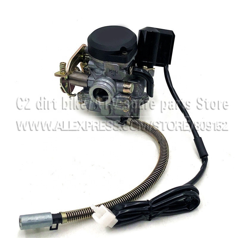 18mm GY6 50cc SCOOTER MOPED PD18J CVK CARBURETOR CARB 139QMB 139QMA ATV QUADS GO-KART BUGGY (PD18J)