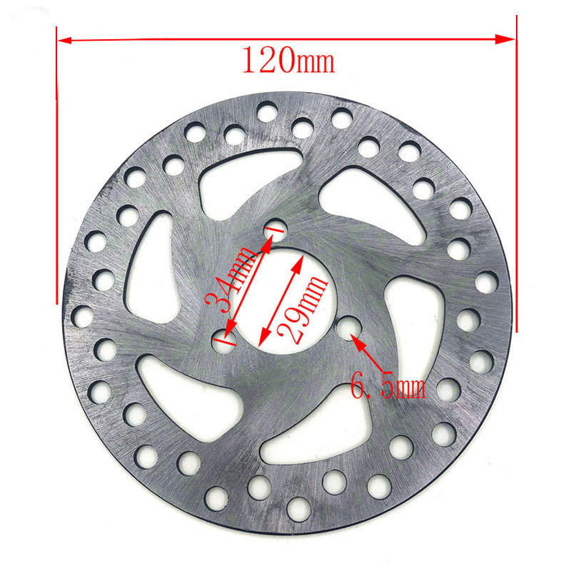 49CC Brake Disc Plate Gas Mini Dirt Bike Rear Disc Brake Caliper Kit 120mm or 140mm  Friction Plate Rotors Electric Scooter ATV