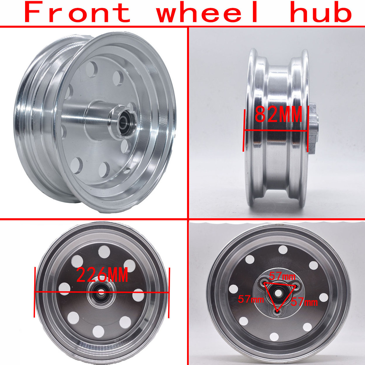 Front And Rear Wheels Rims With Hub For Honda Mini Trail Bike Monkey DAX Z50A Z50R Z50J Z110 Z125 Black Or Sliver