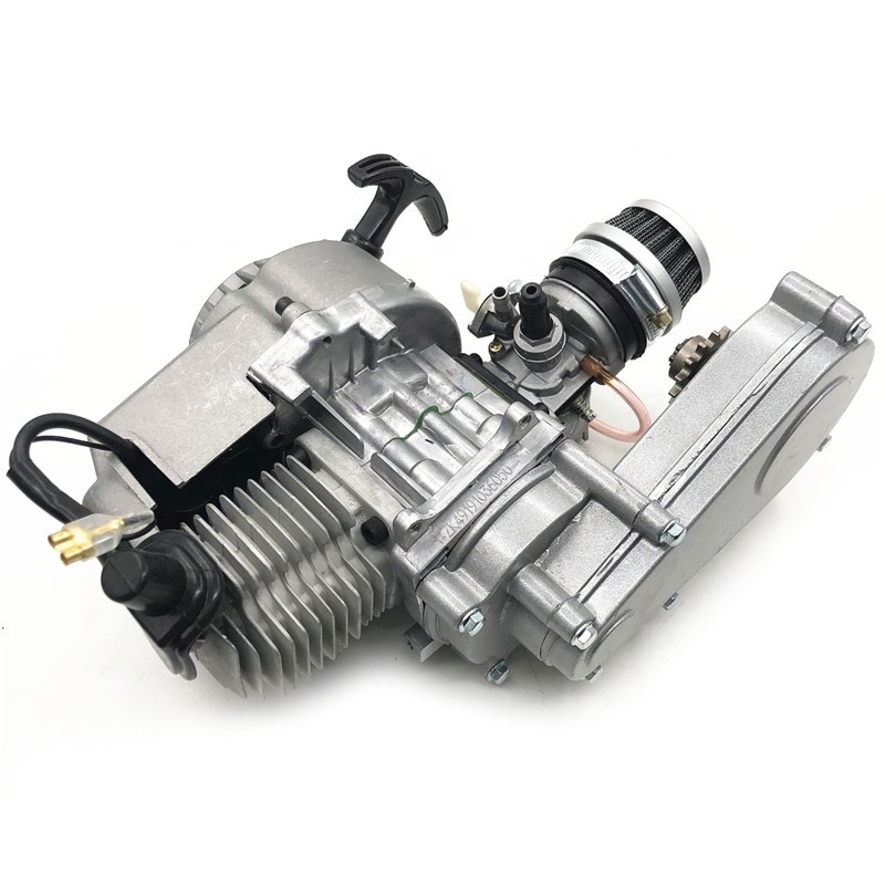 49cc 2 stroke Engine Motor With Reduction Gearbox T8F Chain Drive for Mini Pocket Bike Scooter Dirt Bikes ATV Quad  44-6 Engine