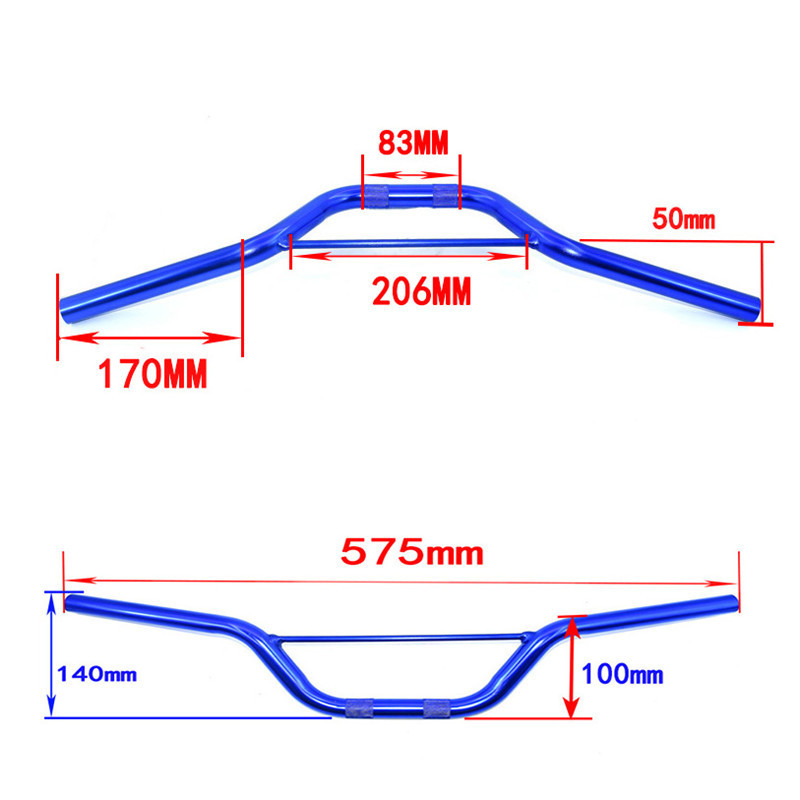 Aluminum 22mm Handlebar for dirt pit bike 7/8