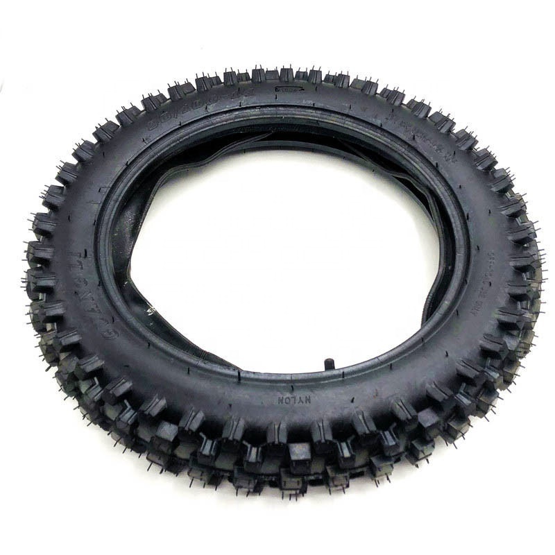 Off Road Tire 90/100-14 with Inner Tube 90/100-14 for Dirt Pit Bike Motocross Off Road Motorcycle 14 inch Rear Wheel