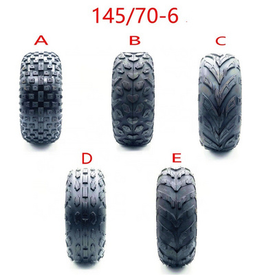 ATV Tyre 6 Inch Tire 145/70-6 Four-Wheel All-Terrain Vehicle Fit for 50cc 70cc 110cc 125cc Small ATV Front Or Rear Wheels