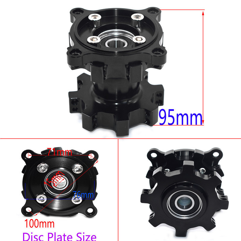 Dirt Pit Bike CNC Aluminum Rim Hub 15MM Wheel Axle Hole Front Rear Rim Hubs For 10 12 14 17 inch Motorcycle Motocross Wheel Tyre