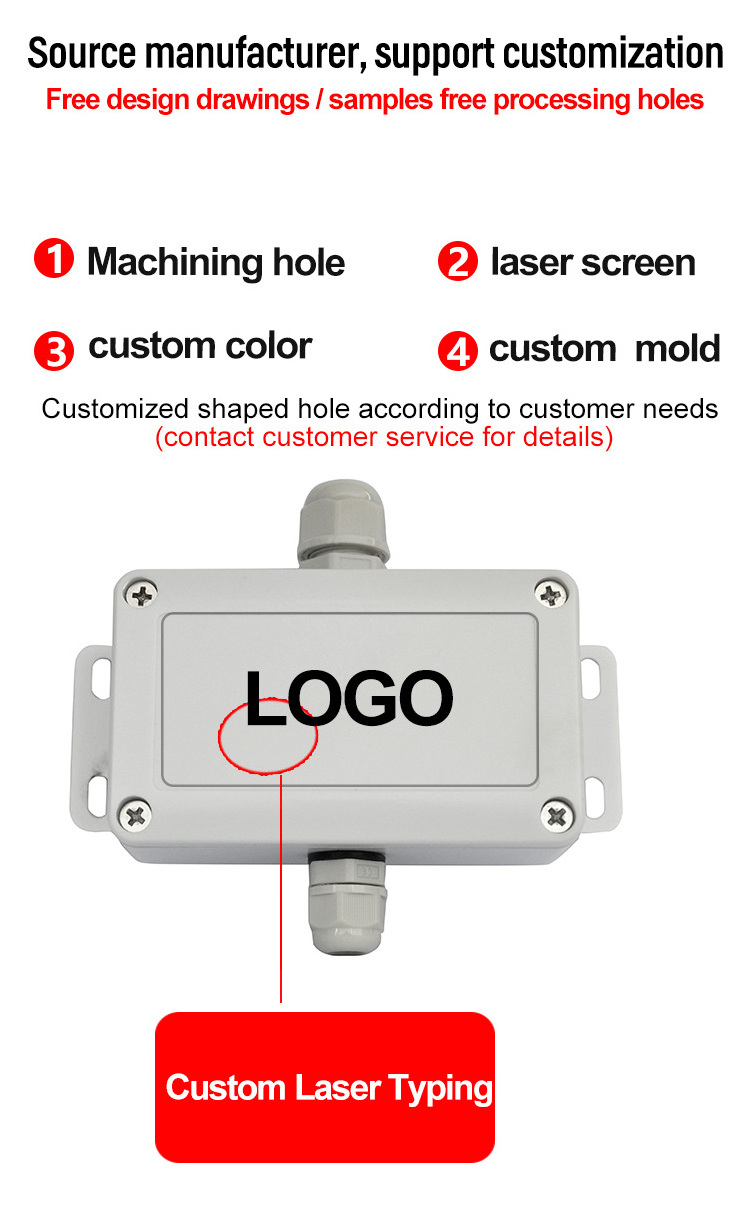 Custom Ip68 Wall Mounted Waterproof Electrical Electric Cabinet Control Outdoor Electrical Meter Panel Terminal Box Enclosure