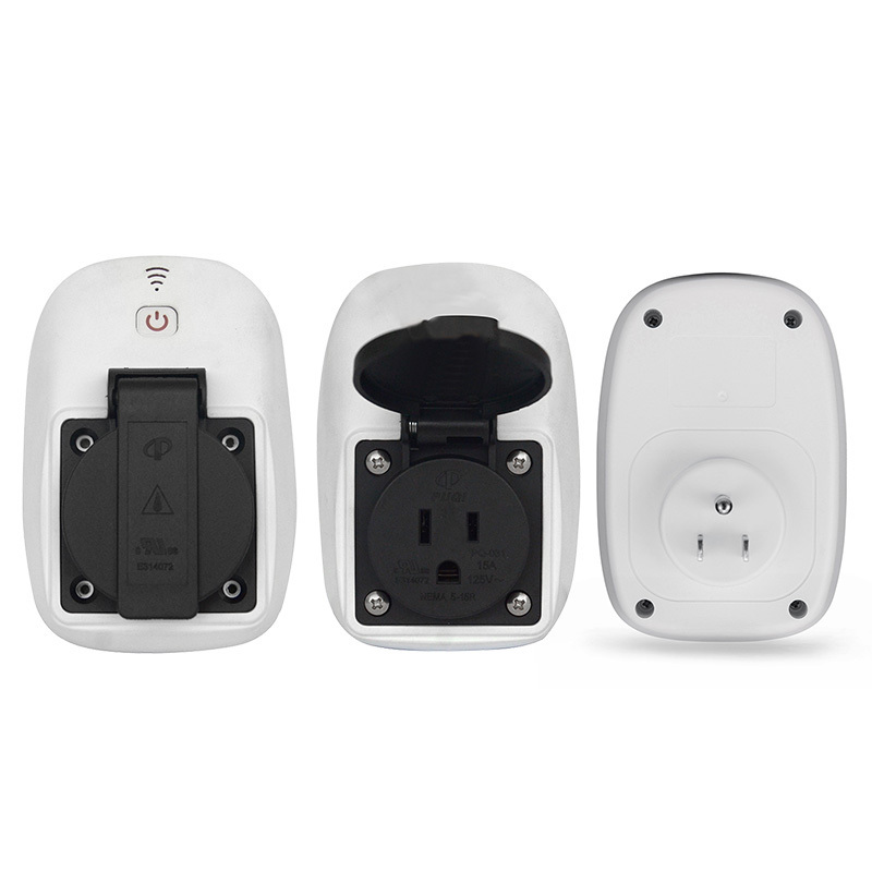 CE and ROHS Approved IP44 Industry Plug EU Standard Wifi Remote Control Smart Plugs Outdoor Waterproof Plug Socket Enclosure