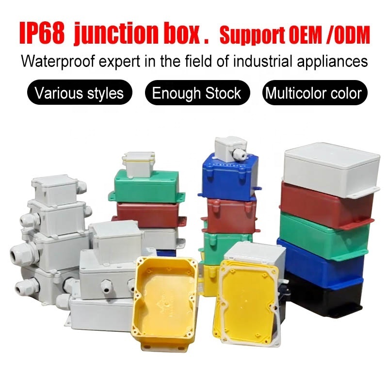 Factory IP68 ABS PVC Multi-Size Outdoor Plastic Enclosure Electronic Waterproof Electric Cable Junction Box Control Panel Box