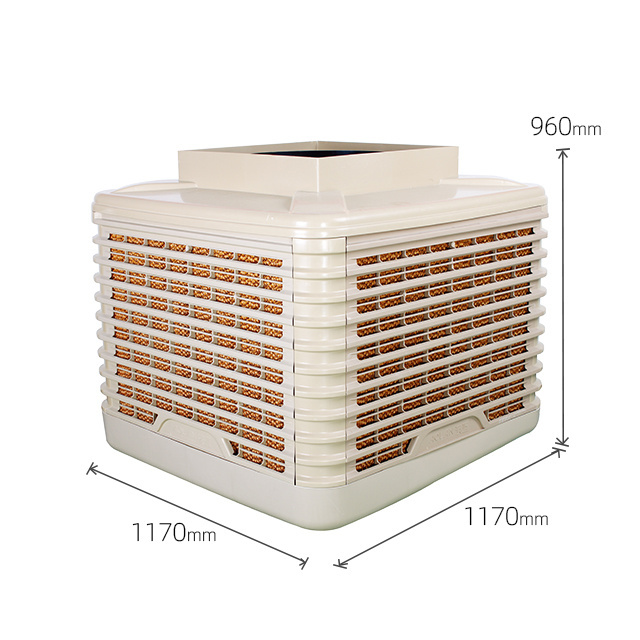 Guaranteed Quality Low Noise Water Cooling Fan Greenhouse Water Conditioning Evaporative Industrial Air Cooler