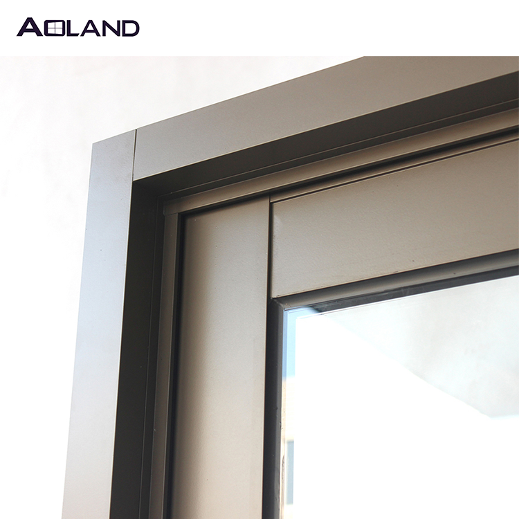 Aluminium soundproof door design french  hinged glass door