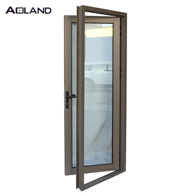 Aluminium soundproof door design french  hinged glass door