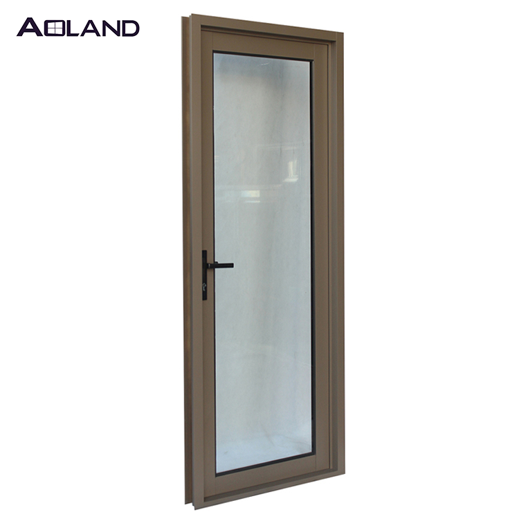 Aluminium soundproof door design french  hinged glass door