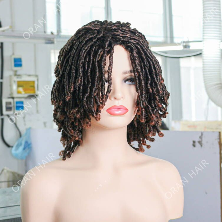 Hot Selling Cheap Dreadlock Hair Wig for Black Women African Short Dreadlocks Wig Faux Locs Crochet Hair Extensions Braided Wigs