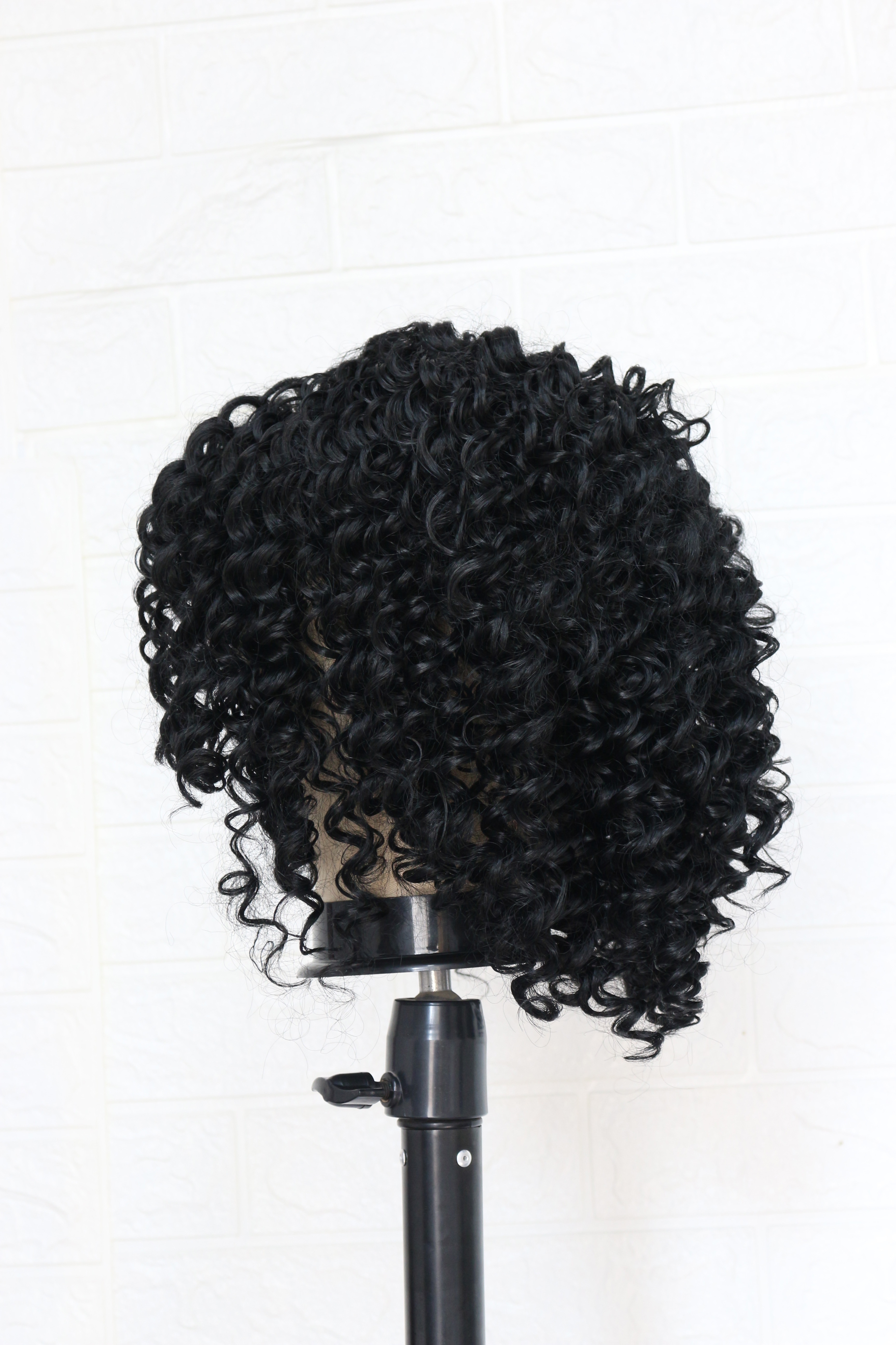 Premium fiber kinky curly synthetic hair trending high heat fiber quality synthetic lace front hair short curly synthetic wigs