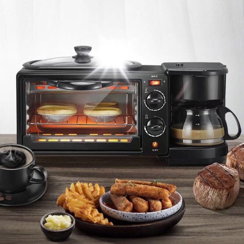 multifunctional electric microwave oven coffee maker sandwich toaster 3 in 1 breakfast maker