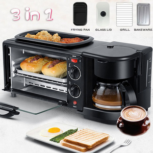 multifunctional electric microwave oven coffee maker sandwich toaster 3 in 1 breakfast maker