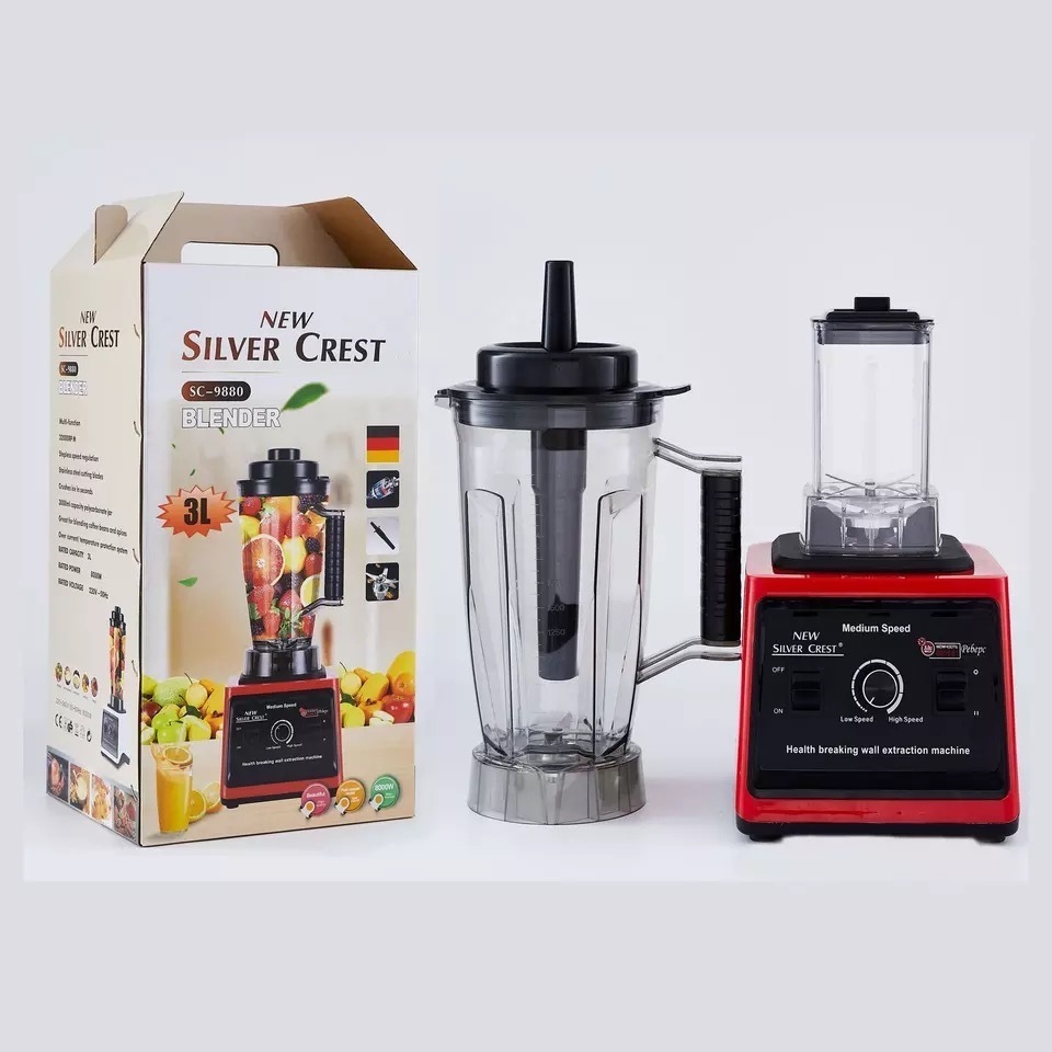 Moulinex Kitchen Sc-1589 8000w 2 in 1 Countertop Professional Table Commercial Mixer Heavy Duty Silver Crest Blender