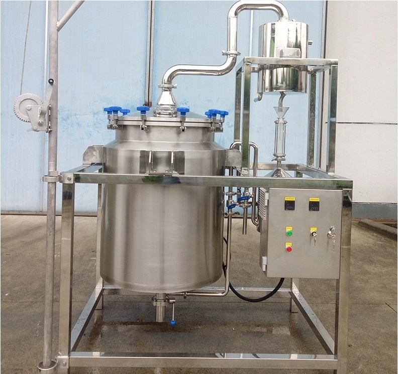 Turnkey Essential Oil Water Hydrosol Separator Fractional Extracting Distiller Distillation Distilling Fragrance Machine Unit Eq