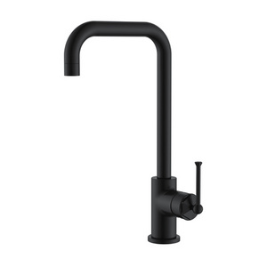 Trending Products Brass Single Deck-Mounted Neck Water Saving Pull Out Black Faucet Kitchen for Sink